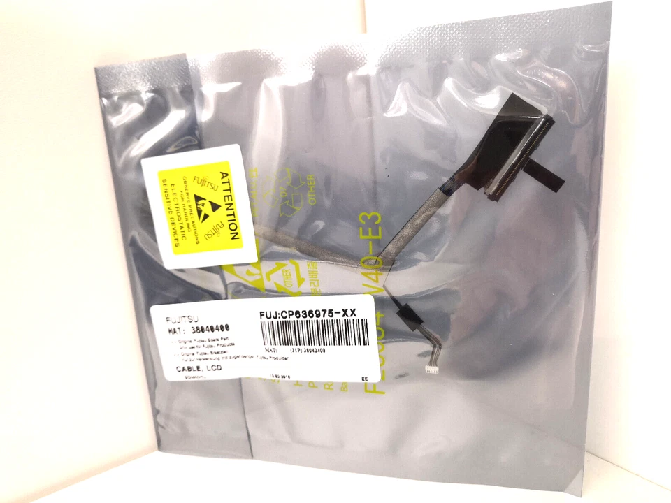 Original Fujitsu LCD Display Kabel CP636975 , 38040400 , FUJ:CP636975-XX , NEU - Bild 1 von 1