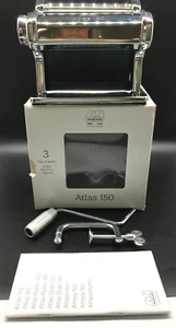 Marcato Atlas Pasta Maker Machine Chrome Steel (AB119L) - Imagen 1 de 23
