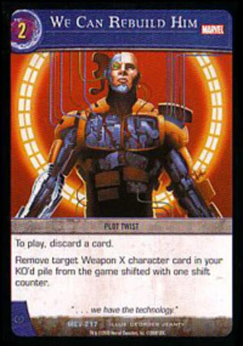 VS System: We Can Rebuild Him [Played] Marvel Evolution TCG CCG Classic Marvel D - Image 1 of 1