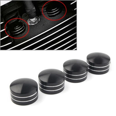 4x Cubiertas de perno de cabeza para Harley Sportster XL883 Twin Cam Big Twin 1340 Evo EE. UU. Foto 1 de 4