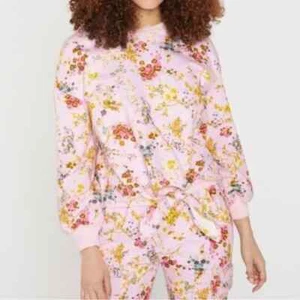 Cinq à Sept Parker Sakura Pink Floral Tie-Front Pullover Sweater Top Womens XS - Picture 1 of 9
