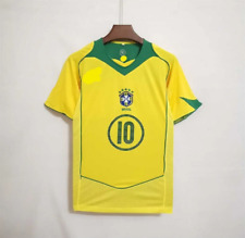 Retro 2004 Brazil Football/Soccer Jersey - #10 Ronaldinho