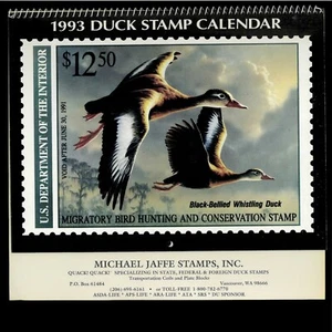 CALENDARIO DE SELLOS DE PATO 1993 - EXCELENTES FOTOS Y COLECCIONABLES, ¡ÚSALO PARA 2021! - Imagen 1 de 1