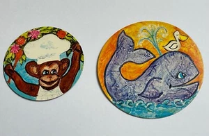 1960's Doctor Dolittle Flogers Coffee Premium Animal Plaques - Picture 1 of 2