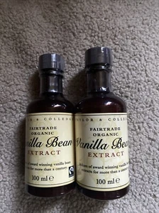 2 X Taylor and Colledge Fairtrade Organic Vanilla Bean Extract - 100ml - Picture 1 of 3