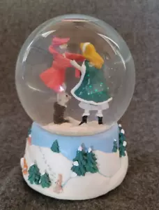 Snow Globe Sleeping Beauty Blue Danube Waltz Enesco Disney Music 4" Dia - Picture 1 of 7