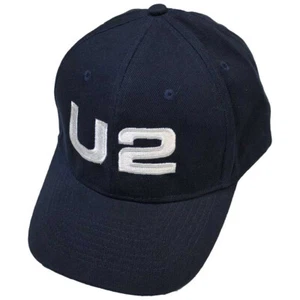 U2 - White Logo - Ex-Tour Merchandise - Navy Blue OSFA Baseball Cap - Bild 1 von 2