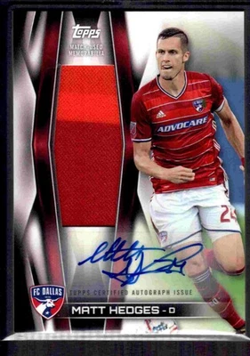 2018 Topps MLS Jumbo Relic auto 14/25! Matt Hedges FC Dallas - Image 1 of 2