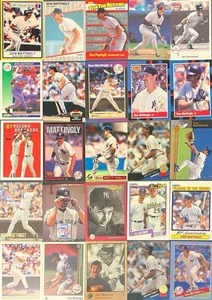 Don Mattingly 25 Card Lot New York Yankees Donnie Baseball Topps Fleer Cards - Picture 1 of 1