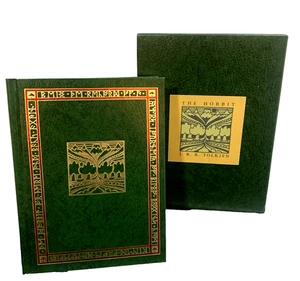 The Hobbit or There and Back Again J.R.R. Tolkien Hardcover Slipcase HMCo 1997! - Foto 1 di 21