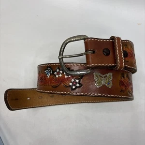 CINTURA PANINARO vintage EL CHARRO Anni 80 silver Spur coll. Dipinta A Mano #3 - Imagen 1 de 7
