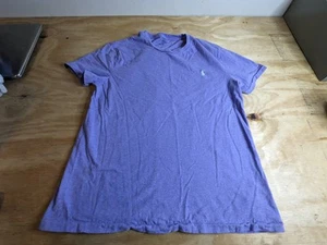 Polo Ralph Lauren T-Shirt Herren L Slim Fit Lila Kurzarm Rundhals Silber Pon - Bild 1 von 6