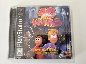 40 Winks (Sony PlayStation 1, 1999) PS1 komplett mit Handbuch & Reg. Karte - Bild 1 von 7