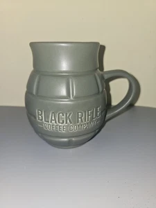 Black Rifle Coffee Company Olive Green Grenade Ceramic Mug 5.25” Tall NEW - Picture 1 of 4