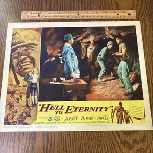 Vintage 1960 Original Hell to Eternity Lobbykarte Poster Jeffrey Hunter Vic Damone - Bild 1 von 10