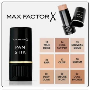 2 x MAX FACTOR Pan Stik Panstick Full Coverage Foundation Stick 9g ALL SHADES* - Picture 1 of 8