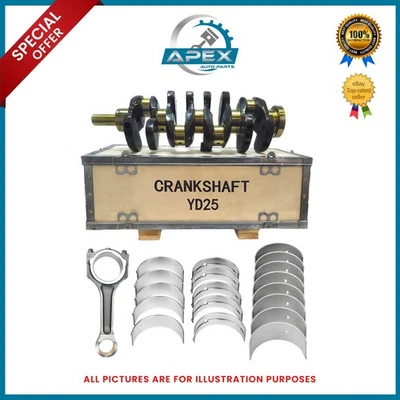 For Navara 2.5 Diesel YD25DDTi Crankshaft with Bearings Set & Connecting Rod - Image 1 of 4