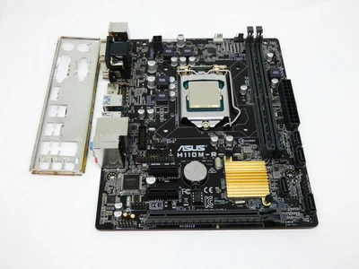 ASUS H110M-R socket 1151 con CPU Intel i3-6098P + escudo de E/S - Imagen 1 de 4