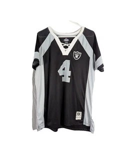 Camisa estilo jersey Majestic Fan Fashion para hombre XL Las Vegas Raiders #4 Carr - Imagen 1 de 5