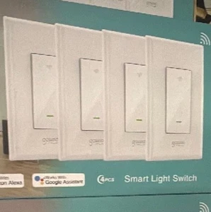 Gosund 4 pack Smart WiFi Light Switch Works w/ Amazon Alexa Google Home - Picture 1 of 1