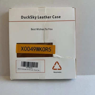 DuckSky Case for iPhone 16 Pro RFID Blocking Leather Wallet case, Red (New) - Image 1 of 4