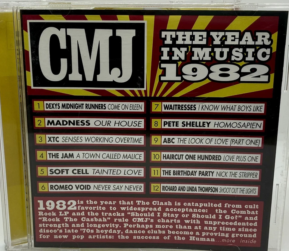 RARE - VERY GOOD - CMJ: The Year In Music 1982 CD - Original 1998 Release - Image 1 of 3
