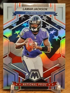 Lamar Jackson 2023 Mosaic Football National Pride Silver Prizm #260 Ravens - Bild 1 von 2