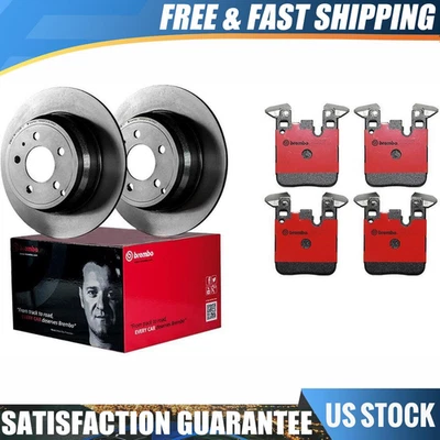 Задний тормозной ротор и колодка Brembo 6 подходят для BMW 230i xDrive 2017-2018 годов выпуска - Изображение 1 из 4