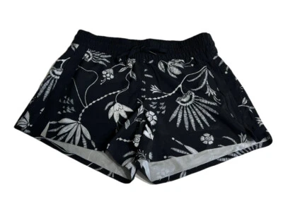 Pantalones Cortos de Natación Athleta Hudson Negros Estampados Florales Poli Elásticos Para Mujer Talla 0” Foto 1 de 4