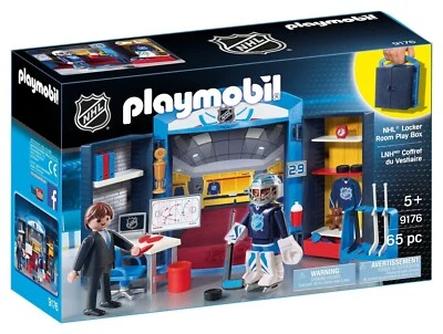 Playmobil - NHL Fermeture Room Play Box 9176 Hockey Neuf / Emballage D'Origine - Photo 1/2
