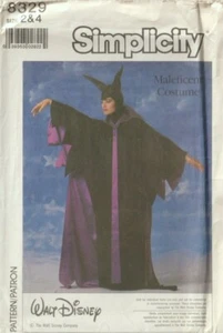 DISNEY MALEFICENT Costume - Vintage SIMPLICITY 8329 - Toddler Girls' SZ 2 - 4 - Picture 1 of 2