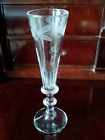 Champagner Flöte, Kristall Glas, geschliffen, Höhe~20cm, 2.Hälfte 19.