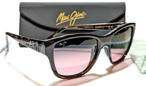 NEW Maui Jim Hanapaa Brown Tortoise Polarized Maui Rose Lens Sunglass MJ538-13D - Picture 1 of 11