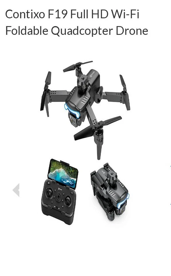 Contixo F19 Compact Foldable Camera Drone Full HD 1080 - Image 1 of 1