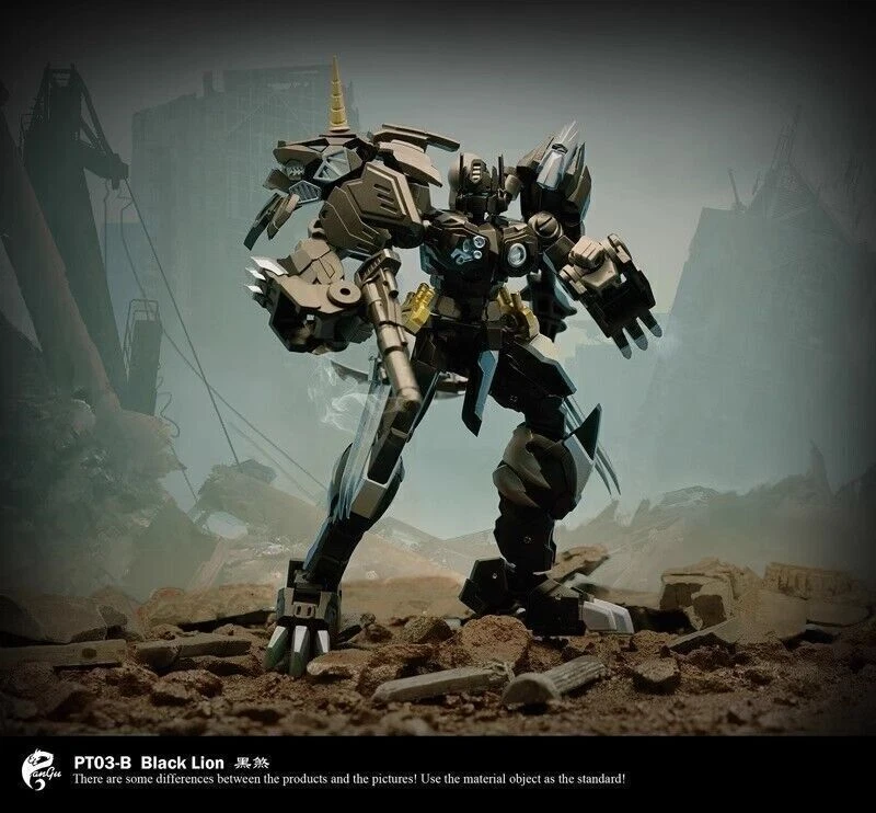 Pangu Toys PT-03B Lion Face Commander Lio Convoy Black Version Figure 15CM - Image 1 of 4