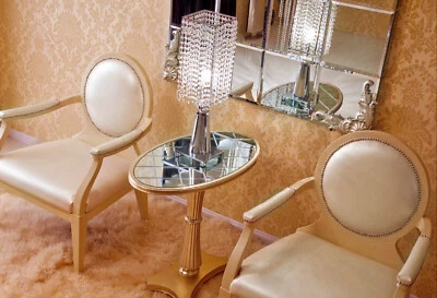 Приставной столик - столик из массива дерева - прикроватный столик из дерева - декоративный овальный столик - Claris III - Изображение 1 из 3