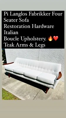 Restoration hardware Ivory Boucle Fabric