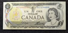 Canada 1973 $1 Note - Circ/AU - Vintage $1 Bank Of Canada Bills!