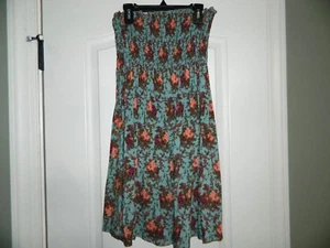 Vestido floral azul para mujer talla mediana - Imagen 1 de 3