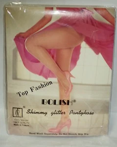 BOLISH TOP FASHION Shimmy Glitter Pantyhose One Size Fits 5 To 5 10 Style# H6001 - Picture 1 of 2