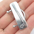 925 Sterling Silver Vintage KLE Golf Club Design Pin Brooch