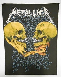 Metallica Back Patch Sad But True Pushead Skulls 1991 Black Album Vintage / New - Picture 1 of 8