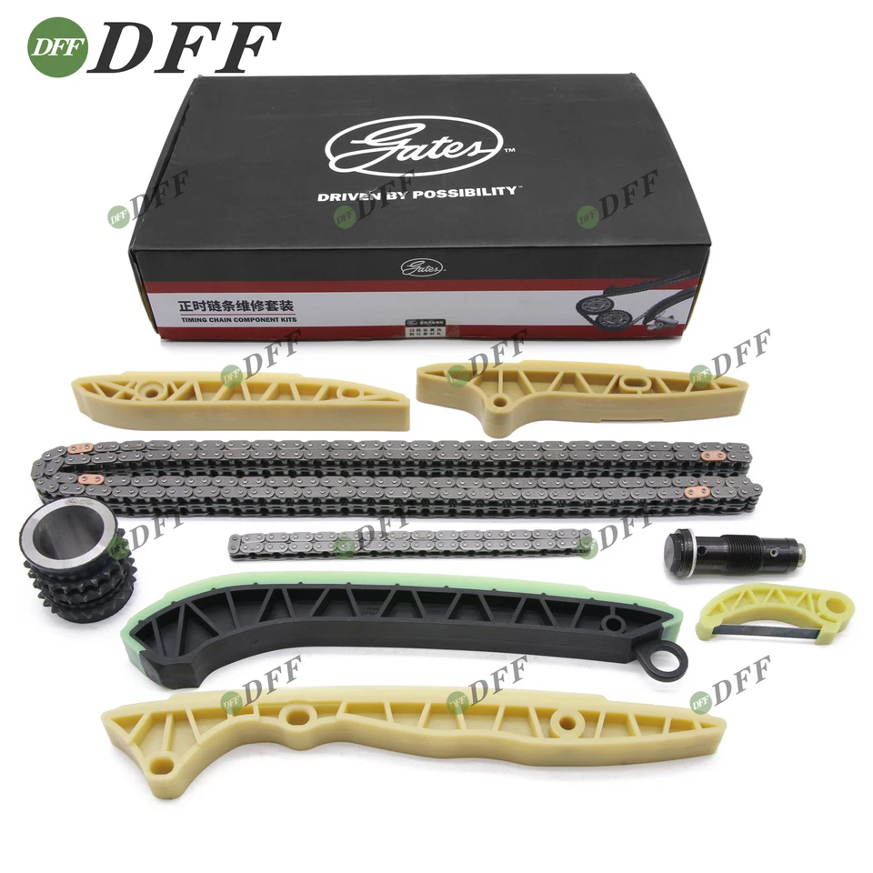 9X Kit de guía de tensor de cadena de distribución para Mercedes-Benz W221 M272 M273 3.0 3.5 5.5 Foto 1 de 4