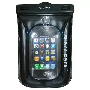 Shark Pack Aqua Wallet / Sand & Waterproof / I Phone Cell Phone Protector/Black  - Picture 1 of 1