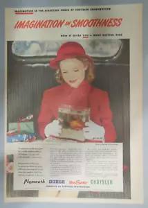 Chrysler War Production Ad: Imagination in Smoothness 1945 Size: 11 x 15 Inch - Picture 1 of 1