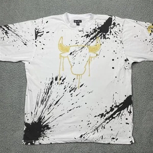 Bare Fox Shirt Mens 5XL Chicago Bulls Michael Jordan 23 All Over Paint Splatter - Picture 1 of 11