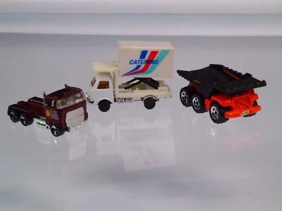 1981 Hotwheels Mattel City Truck 2004 Matchbox Dump Truck  and Catering Truck  - Image 1 of 4