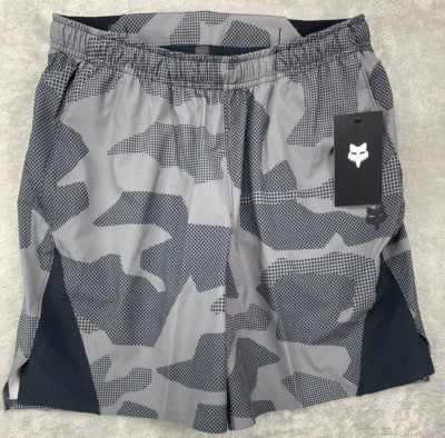 Nuevo con etiquetas Pantalones Cortos Fox Core Para Hombre Camuflados Pequeños 7" Rendimiento Correr Cintura Elástica Forrados Foto 1 de 4