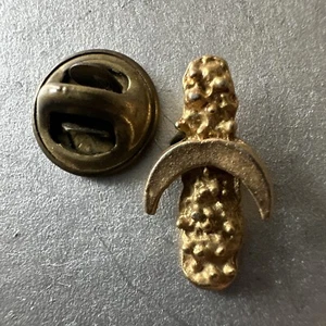 Shriner Mason Gold Shriner Halbmond goldfarbene Anstecknadel mit Stacheln 13/16" x 1/2" - Bild 1 von 5