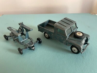 Corgi Toys 3.8” RAF LAND ROVER 109” WB & 3” TRAILER Diecast VINTAGE GS3 No:351 - Image 1 of 4